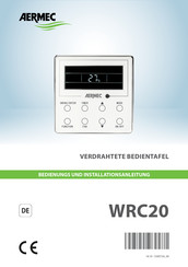 AERMEC WRC20 Bedienungs- Und Installationsanleitung