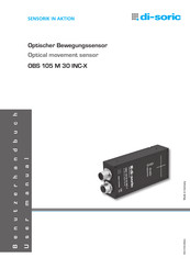 Di-soric OBS 105 M 30 INC-X Benutzerhandbuch