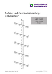GÜNZBURGER STEIGTECHNIK 77555 Aufbau- Und Gebrauchsanleitung