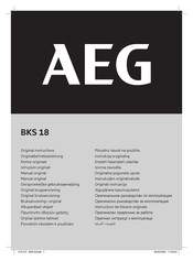AEG BKS 18 Originalbetriebsanleitung