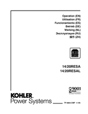 Kohler 14/20RESAL Betriebsanleitung