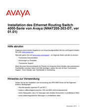Avaya ERS 4548GT-PWR Installation