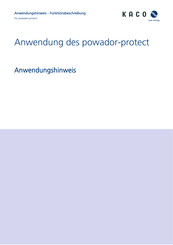 Kaco Powador-protect Anwendungshinweis, Funktionsbeschreibung