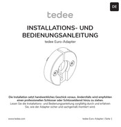 Tedee Euro-Adapter Installations- Und Bedienungsanleitung