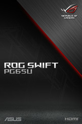 Asus Republic of Gamers ROG Swift PG65U Serie Handbuch