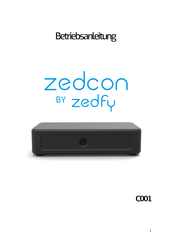 Zedfy Zedcon C001 Betriebsanleitung