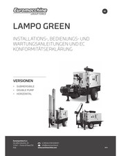 Euromacchine LAMPO GREEN HORIZONTAL Installations, Bedienungs Und Wartungsanleitungen