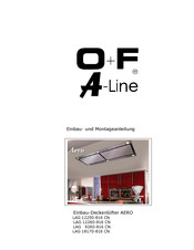 O+F A-Line RIVA Einbau- Und Montageanleitung