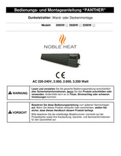 Noble Heat PANTHER 2600W Bedienungs- Und Montageanleitung