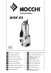 Pentair Water BIOX 350/11 XS Bedienungs- Und Wartungsanleitung