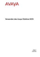 Avaya H219 Verwenden