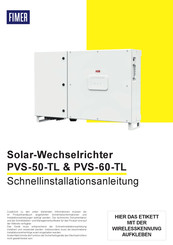 Fimer PVS-50-TL Schnellinstallationsanleitung