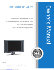 Dell W2600 Benutzerhandbuch