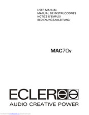 Ecler MAC70v Bedienungsanleitung