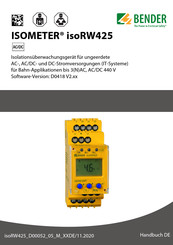 Bender ISOMETER isoRW425 Handbuch