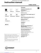 Indesit IDC 75 Bedienungsanleitungen