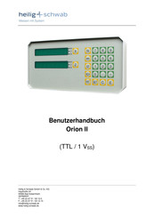Heilig & Schwab Orion II Benutzerhandbuch