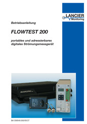 LANCIER Monitoring FLOWTEST 200 Betriebsanleitung