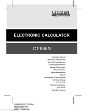 Citizen CT-555N Anweisungshandbuch
