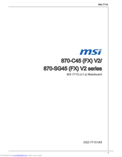 MSI 870-C45 FX V2 Serie Bedienungsanleitung