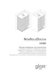 glass 1989 NonSoloDoccia Home Installations-, Bedienungs- & Wartungsanleitung