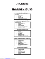 Alesis iMultiMix 16 USB Kurzanleitung