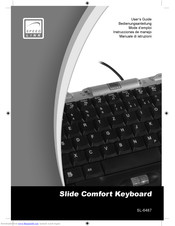 Speedlink Slide Comfort Keyboard SL-6487 Bedienungsanleitung