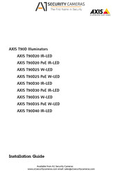 Axis Communications T90D25 PoE W-LED Installationsanleitung