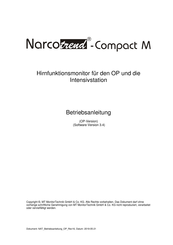 MT MonitorTechnik Narcotrend-Compact M Betriebsanleitung