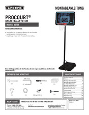 Lifetime PROCOURT 90759 Montageanleitung