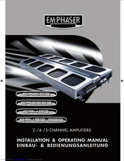 EMPHASER EA480 Einbau & Bedienungsanleitung
