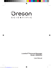 Oregon Scientific i.comfort IBM80002 Bedienungsanleitung