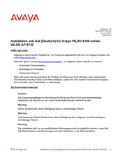 Avaya WLAN 8100 Serie Installation
