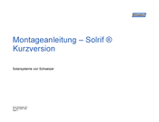 Schweizer Solrif Montageanleitung
