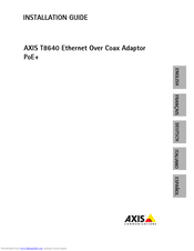 Axis T8640 Installationsanleitung