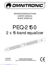 Omnitronic PEQ-2150 Bedienungsanleitung