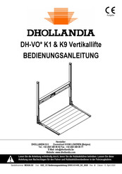 Dhollandia DH-VO K9 Serie Bedienungsanleitung