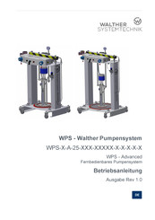 Walther Systemtechnik WPS-2-A-25-150-FP100-G-0-A-0-0 Betriebsanleitung