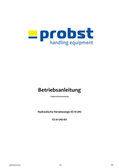 probst VZ-H-UNI-KV Betriebsanleitung