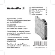 Weidmuller WAVESERIES Thermo Beipackinformation