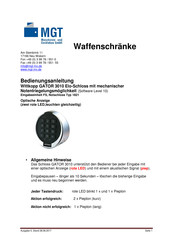 Wittkopp Gator 3010 Bedienungsanleitung
