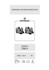 COMAC CS700 H Bedienungs- Und Wartungsanleitung