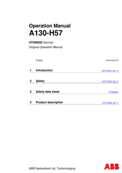 ABB A130-H57 Betriebsanleitung