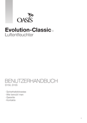 Oasis Evolution-Classic D165 Benutzerhandbuch