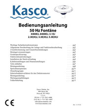 Kasco 8400EJ Bedienungsanleitung