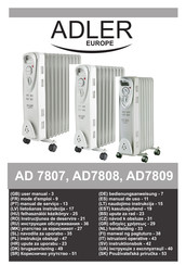 Adler europe AD7809 Bedienungsanweisung