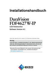 Eizo FDF4627W-IP-BK Installationshandbuch