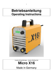 erfi Micro X16 Betriebsanleitung