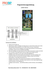 Came RE432 Programmierungsanleitung