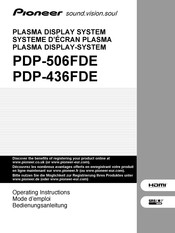 Pioneer PDP-506FDE Bedienungsanleitung